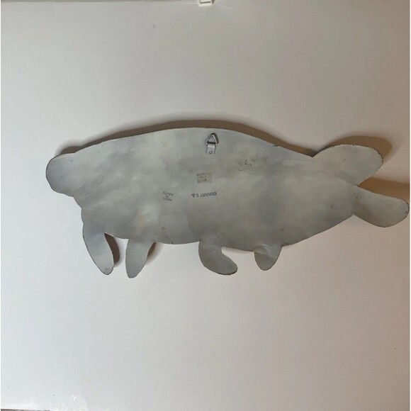 Manatee Metal Wall Decor Realistic Art, Mom And baby Indoor/ Outdoor 16.5 X 7 in - Picture 6 of 8